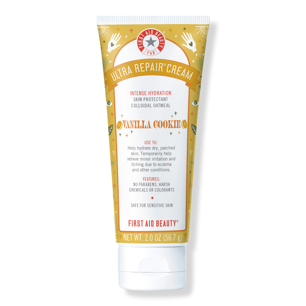 First Aid Beauty Travel Size Ultra Repair Cream Vanilla Cookie (Limited Edition), 2.0 oz
