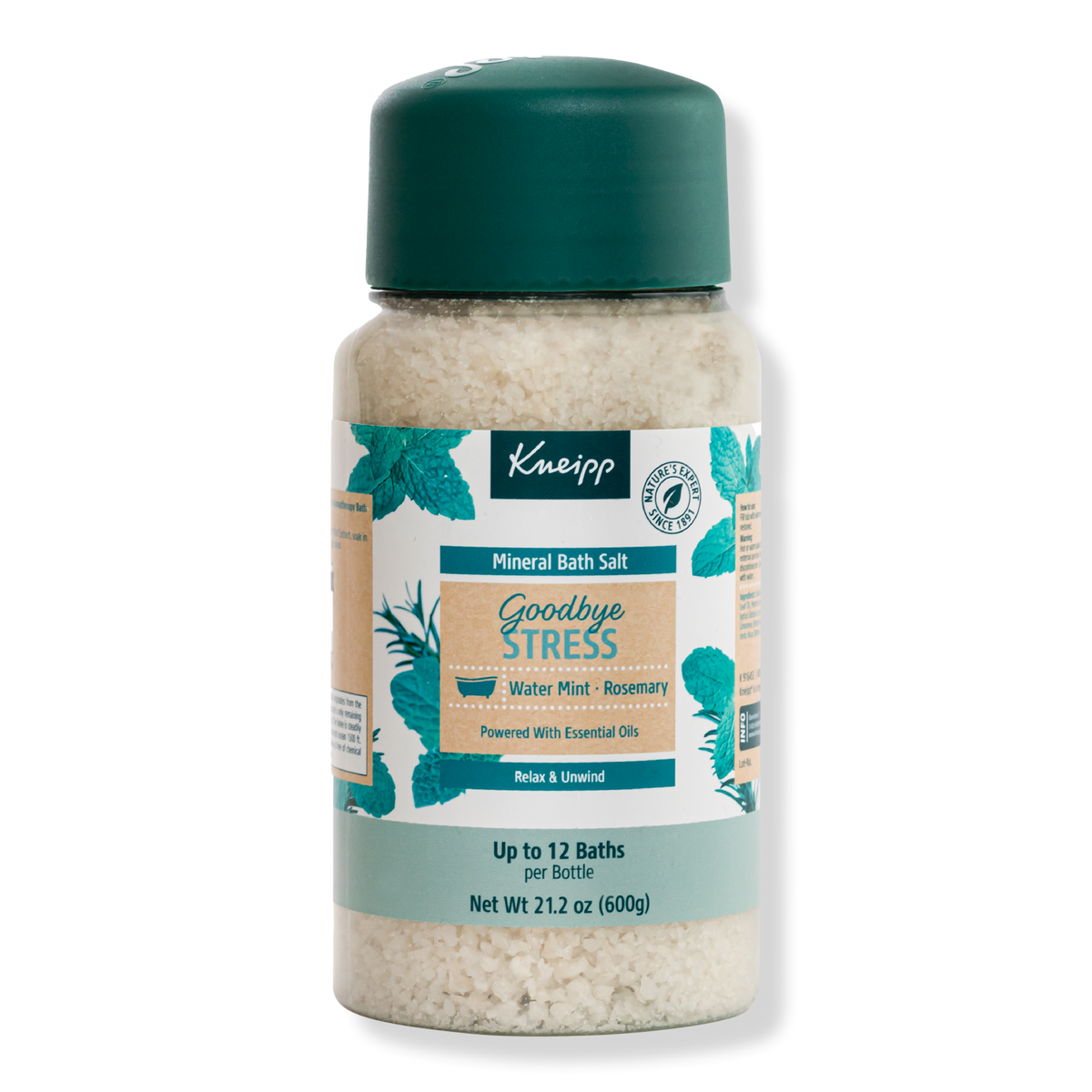 Kneipp Goodbye Stress Water Mint & Rosemary Mineralbadesalz, 21.2 oz
