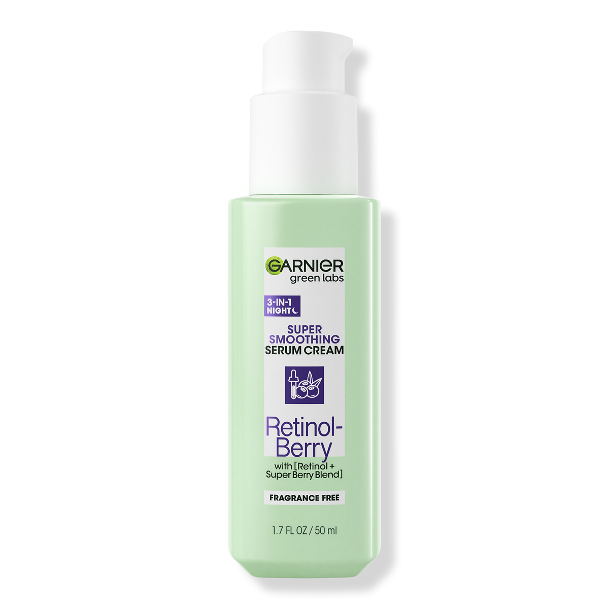 Garnier Green Labs Retinol-Berry Super Smoothing Night Serum Cream, 1.7 oz