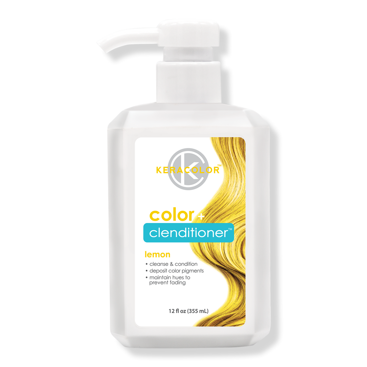 Keracolor Color + Clenditioner Haarfarbe-Conditioner, Lemon, 12 oz