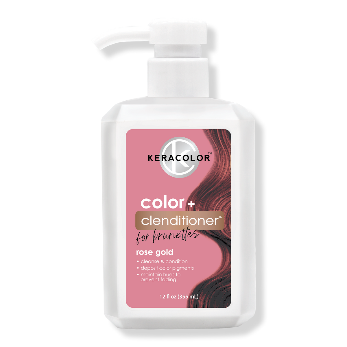 Keracolor Color + Clenditioner für Brünette, Rose Gold, 12 oz