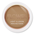 FLOWER Beauty Light Illusion Perfecting Powder Kompaktpuder, Mocha, 0.3 oz