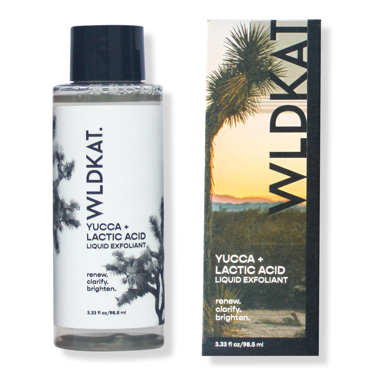 WLDKAT Yucca + Lactic Acid Liquid Exfoliator, 3.33 oz