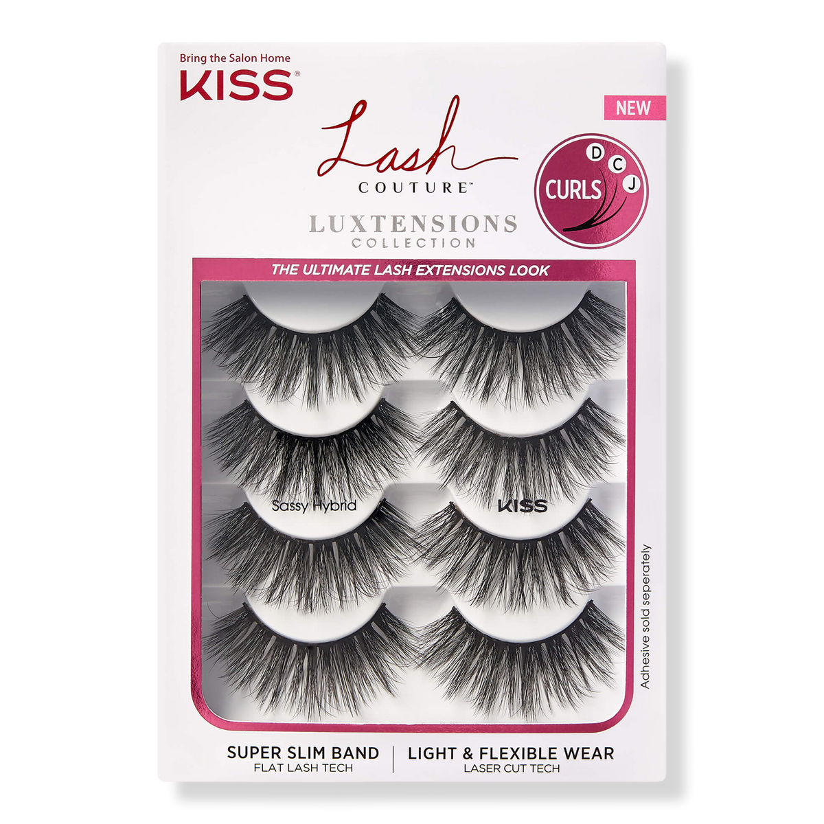 Kiss Lash Couture LuXtensions Collection Sassy Hybrid Multi-Pack