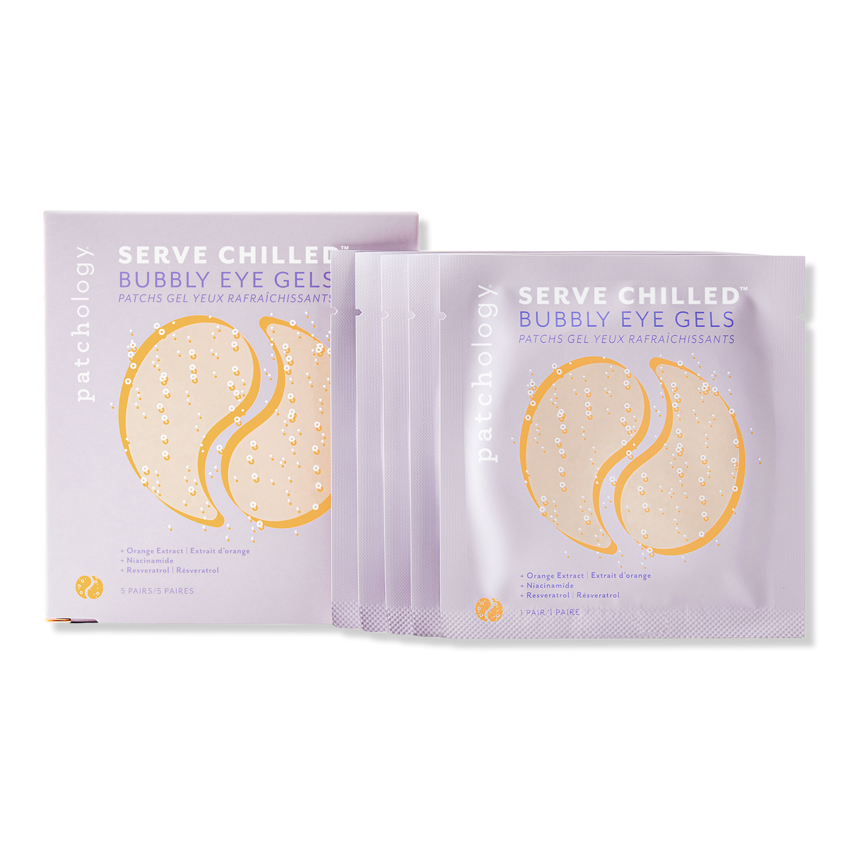 Patchology Serve Chilled Bubbly Aufhellende Augengele, 5 Paar
