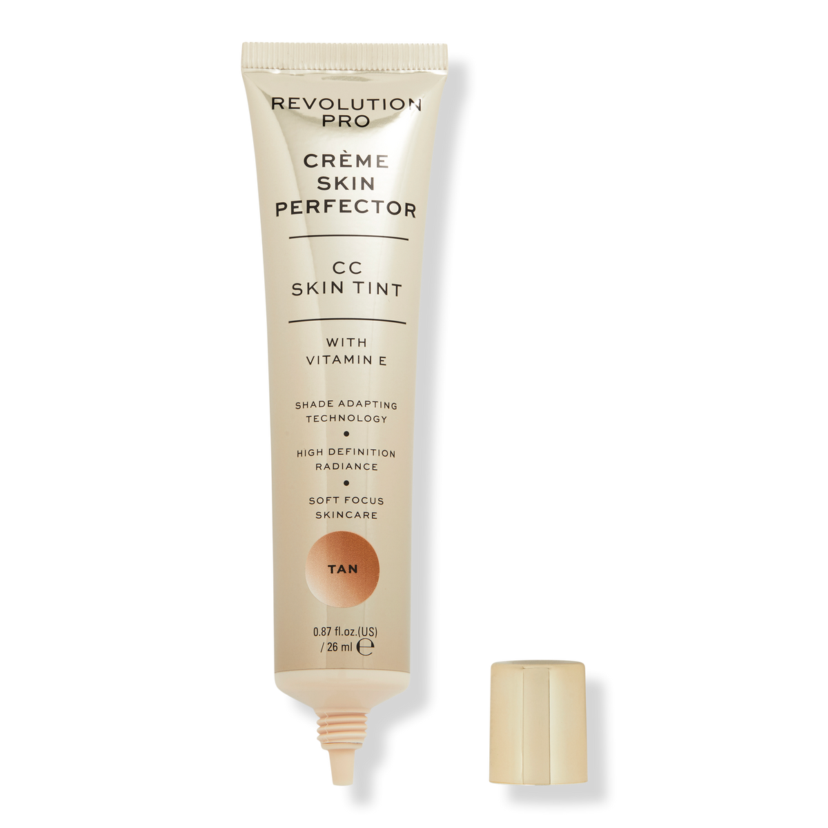 Makeup Revolution CC Perfecting Skin Tint Tan, Getönte Gesichtscreme, 0.87 oz