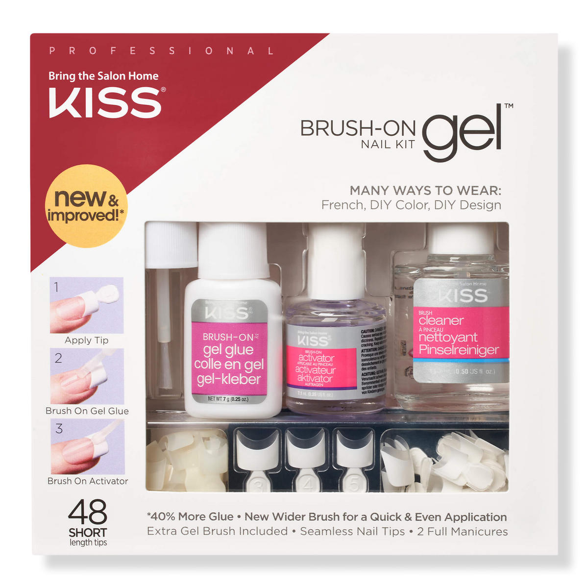 Kiss Brush-On Gel Nail Kit