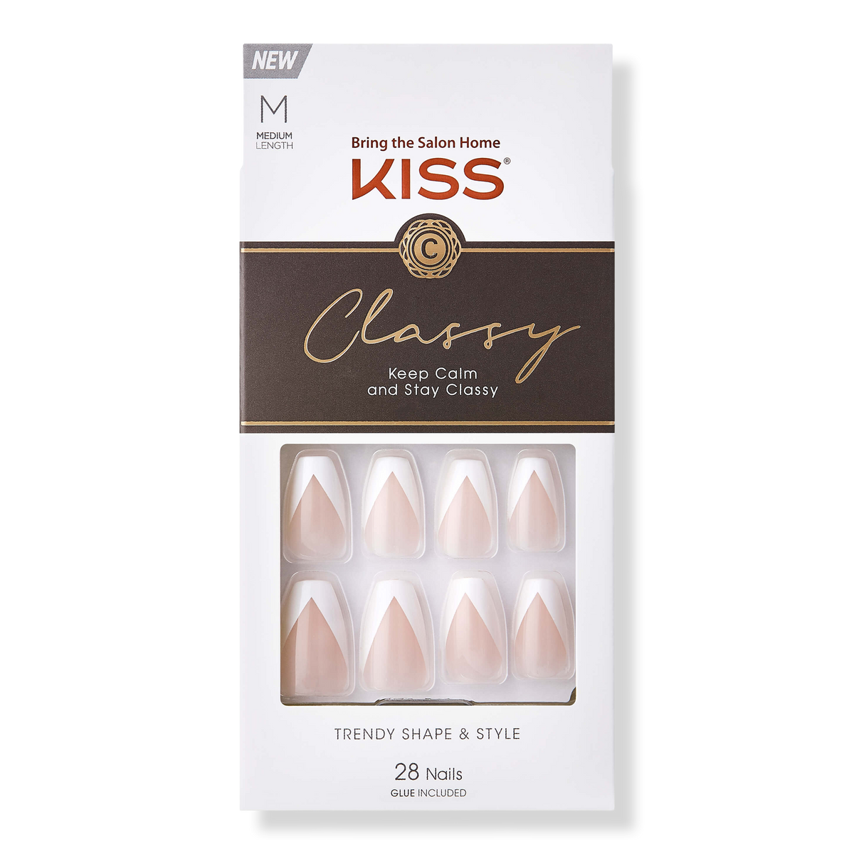 Kiss Silk Dress Classy Fake Nails