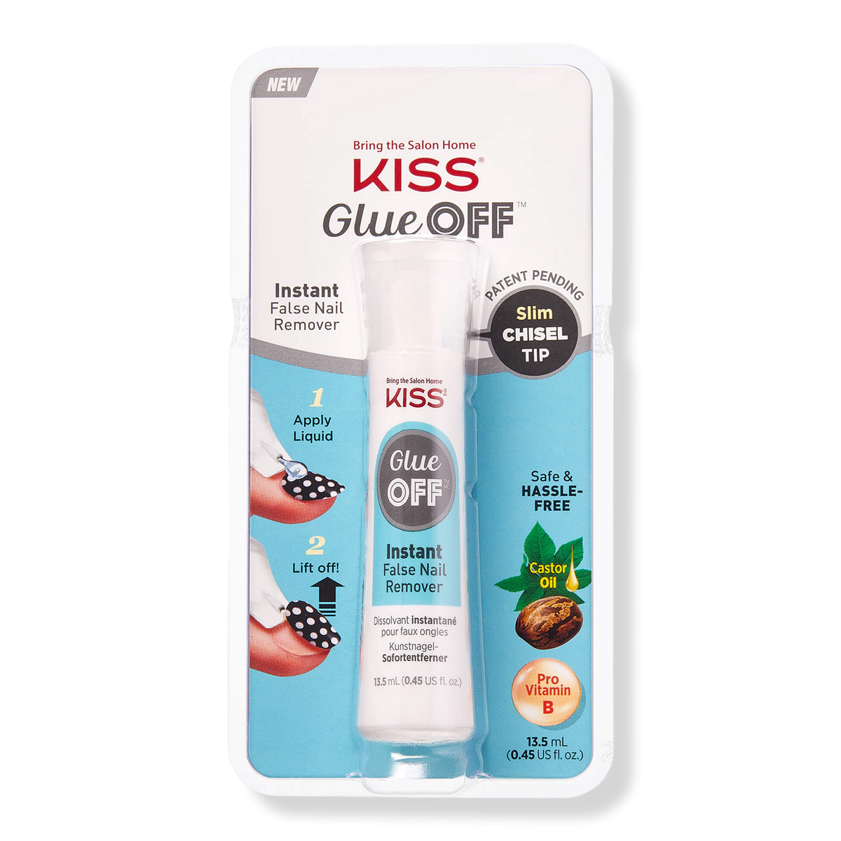 Kiss Glue OFF Instant False Nail Remover, 0.45 oz