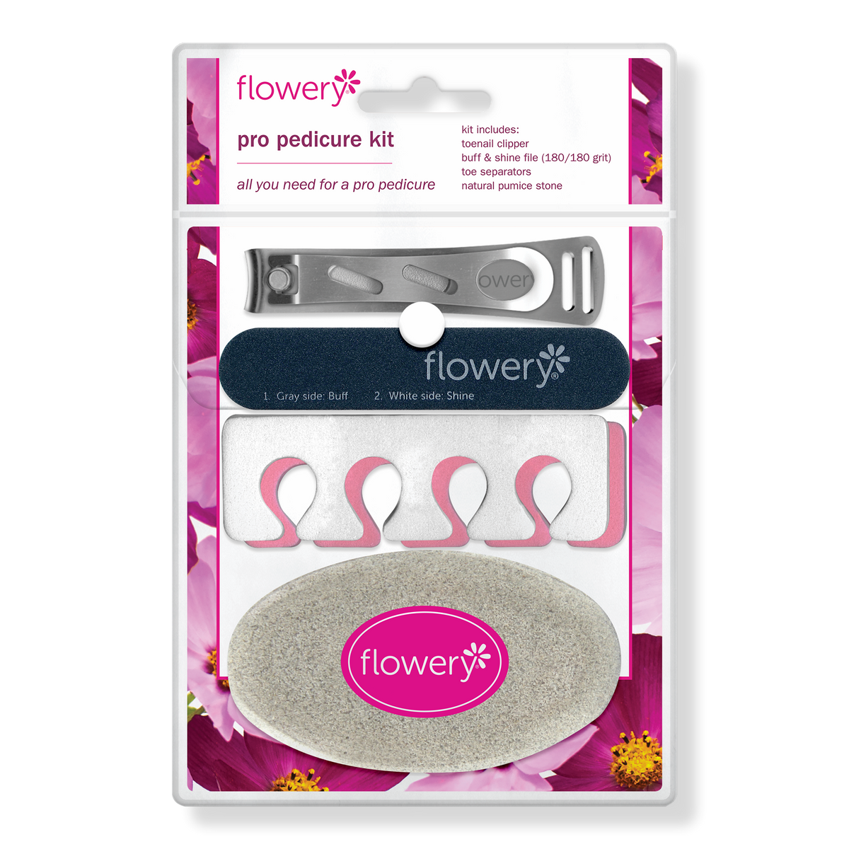 Flowery Pro Pediküre-Set, 1 Stk.