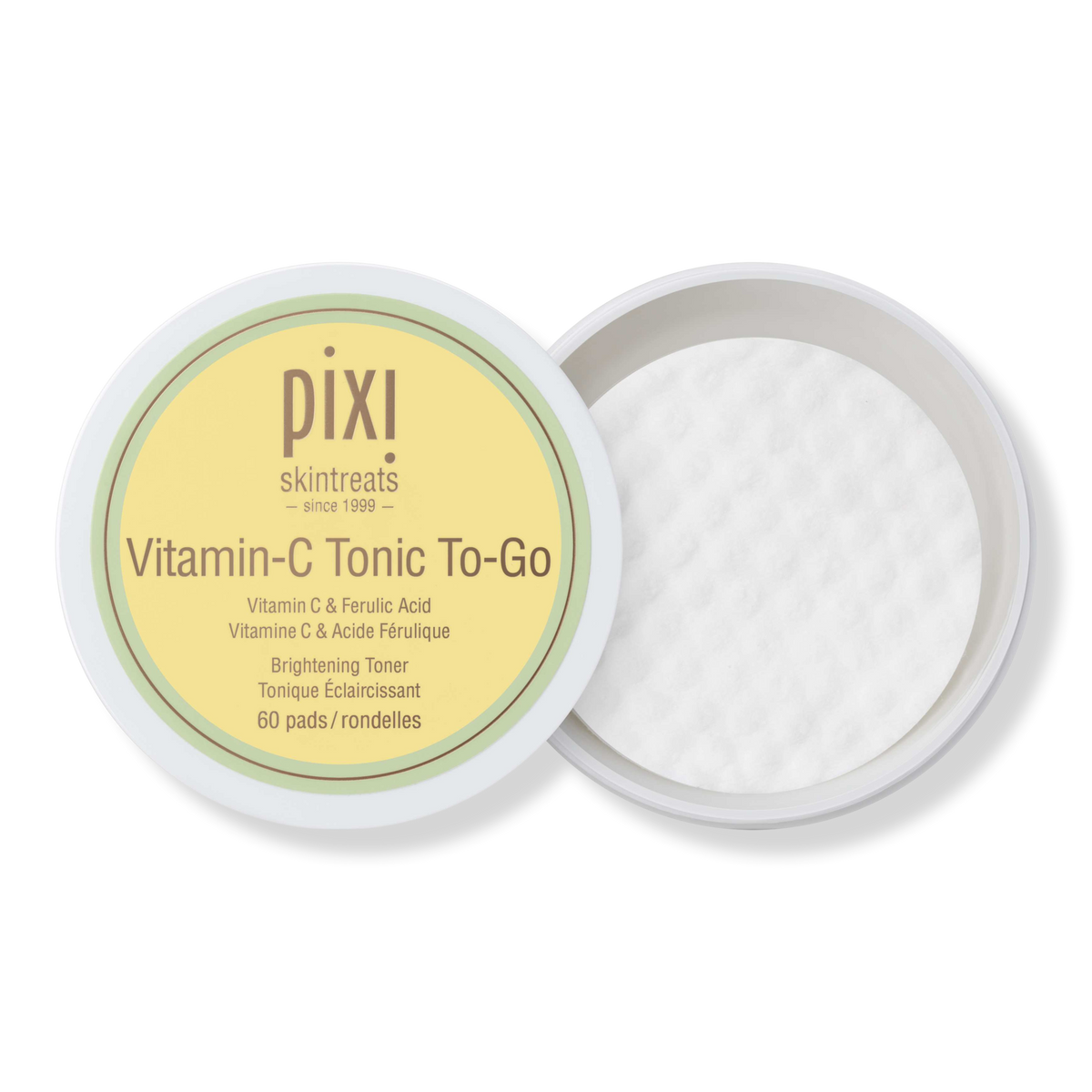 Pixi Vitamin-C Tonic To-Go Brightening Toner Pads, 60 ea