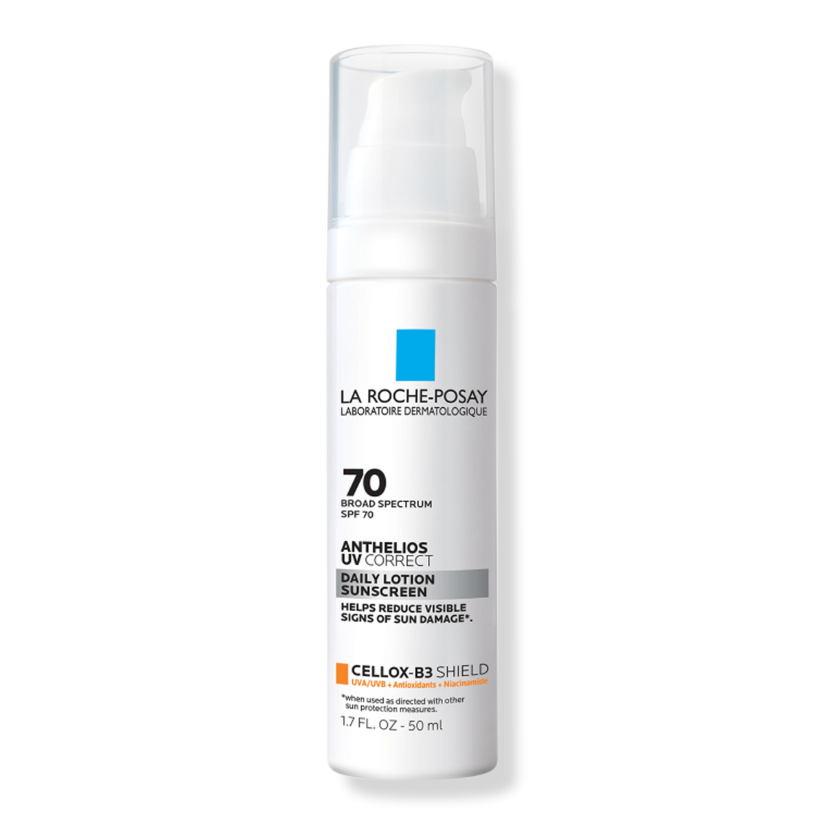 La Roche-Posay Anthelios UV Correct Tägliche Gesichts-Sonnencreme SPF 70 mit Niacinamid, 1.7 oz