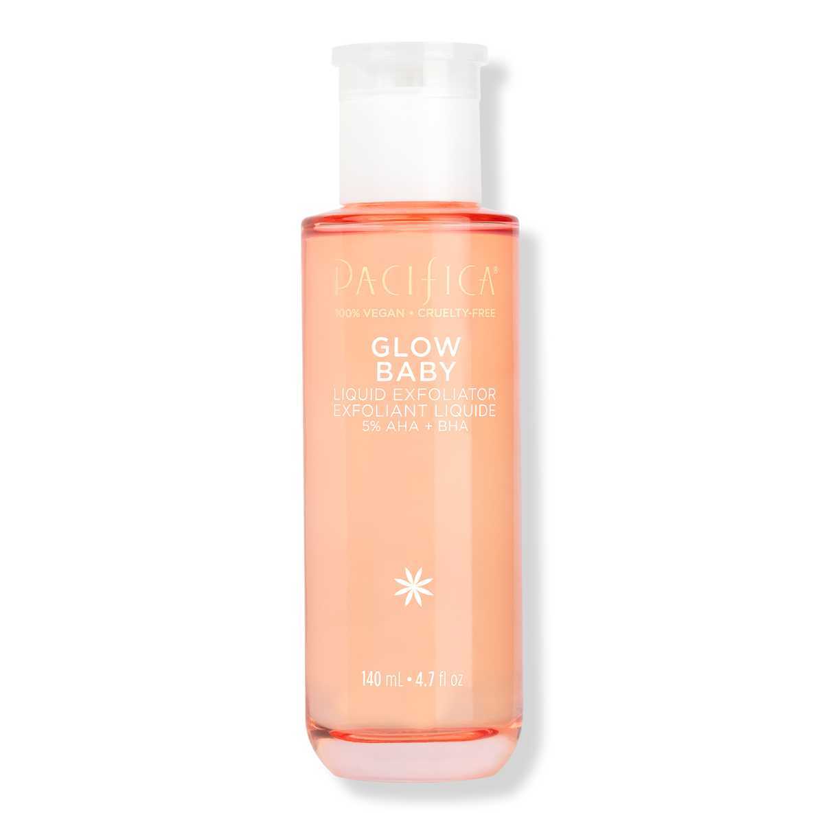 Pacifica Glow Baby Liquid Exfoliator with 5% AHA + BHA, 4.7 oz