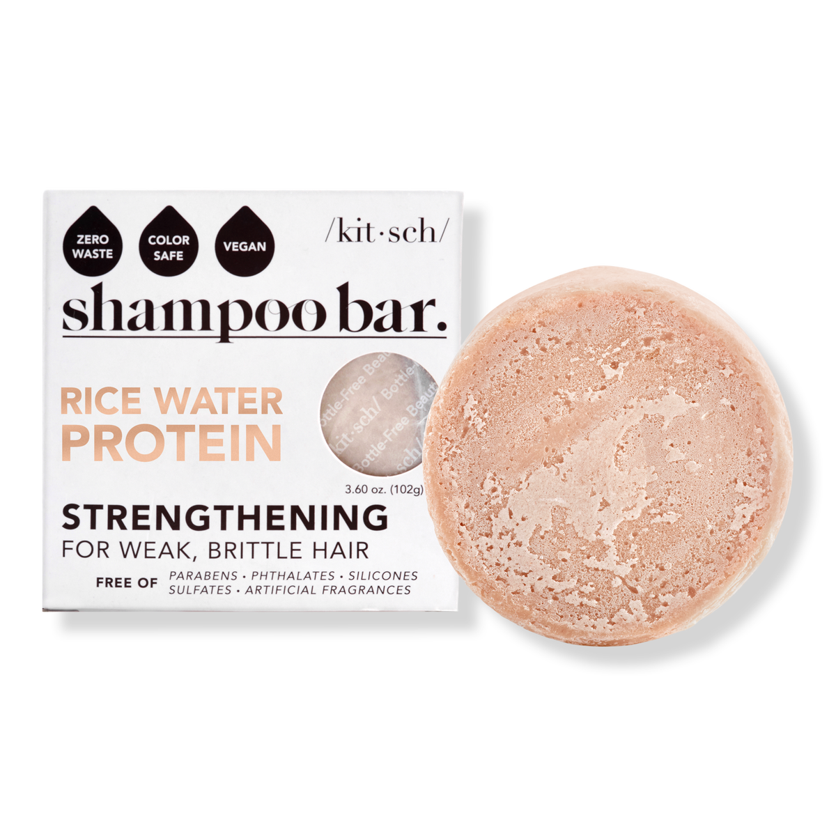 Kitsch Rice Water Protein Shampoo Bar, 1 ea