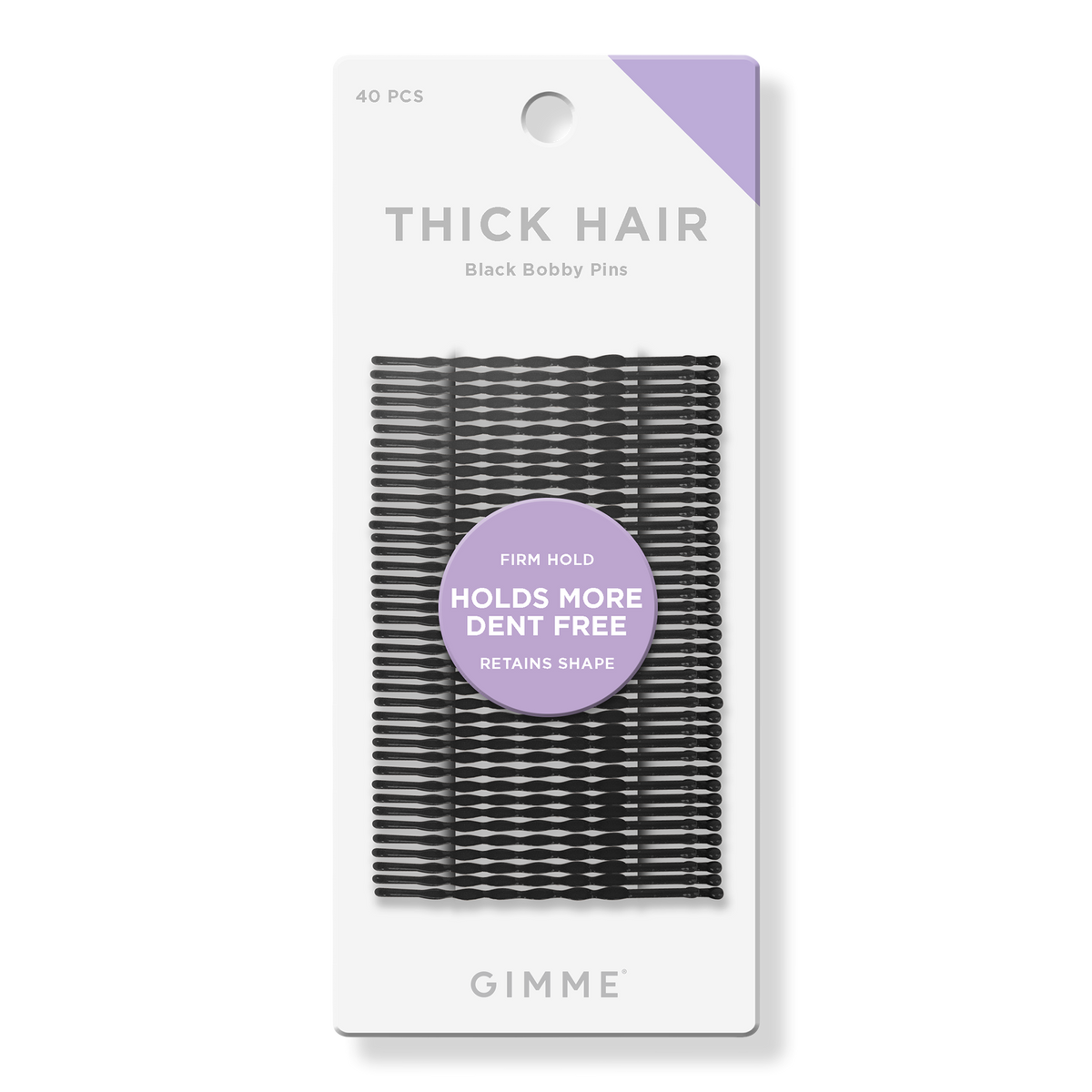 GIMME beauty Thick Hair Black Bobby Pins, 40 ea