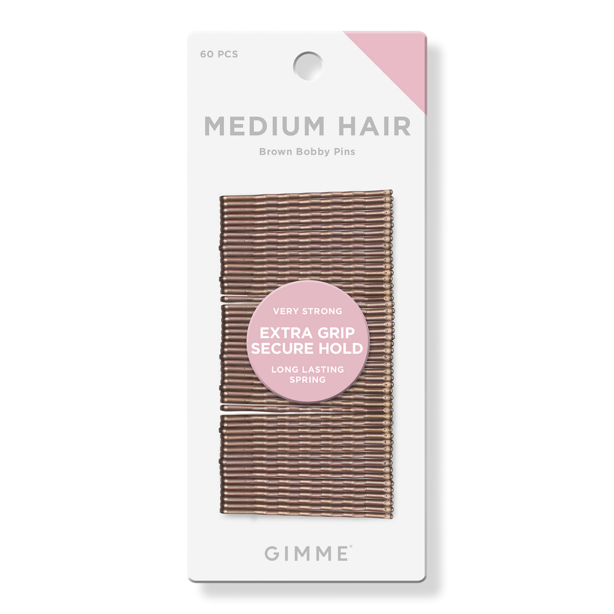 GIMME beauty Medium Hair Bronze Bobby Pins, 60 ea