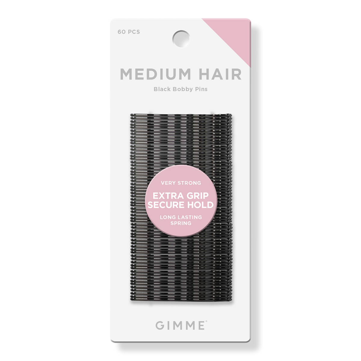 GIMME beauty Medium Hair Black Bobby Pins, 60 ea