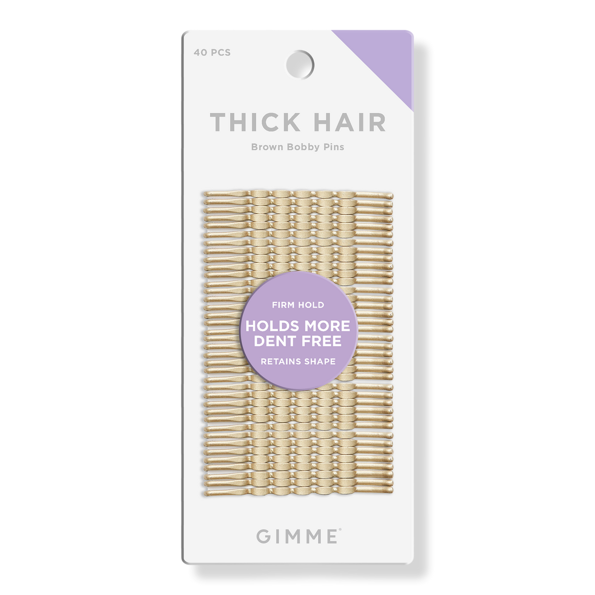 GIMME beauty Thick Hair Blonde Bobby Pins, 40 ea