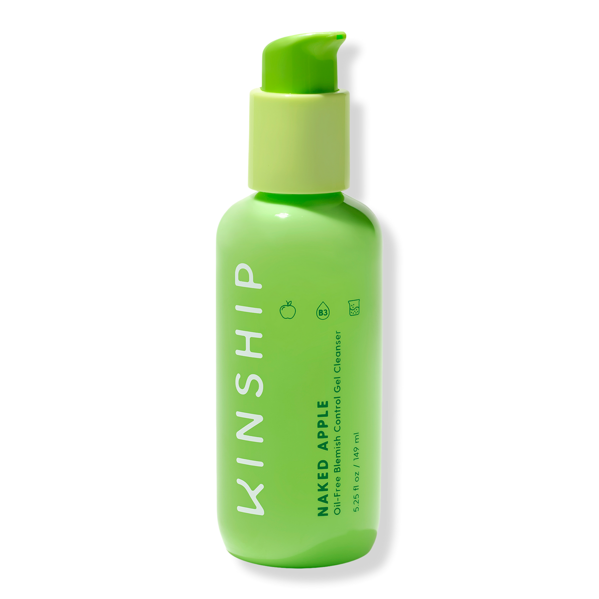 Kinship Naked Apple ölfreies Reinigungsgel gegen Unreinheiten, 5.2 oz