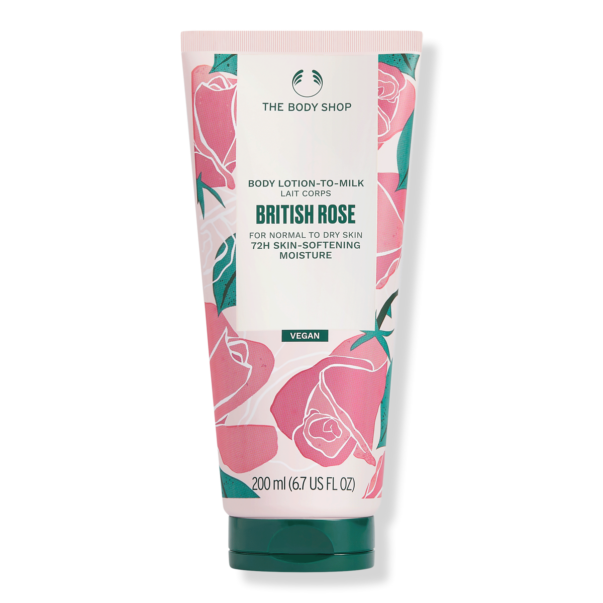 The Body Shop British Rose Lotion-to-Milk, 6.7 oz