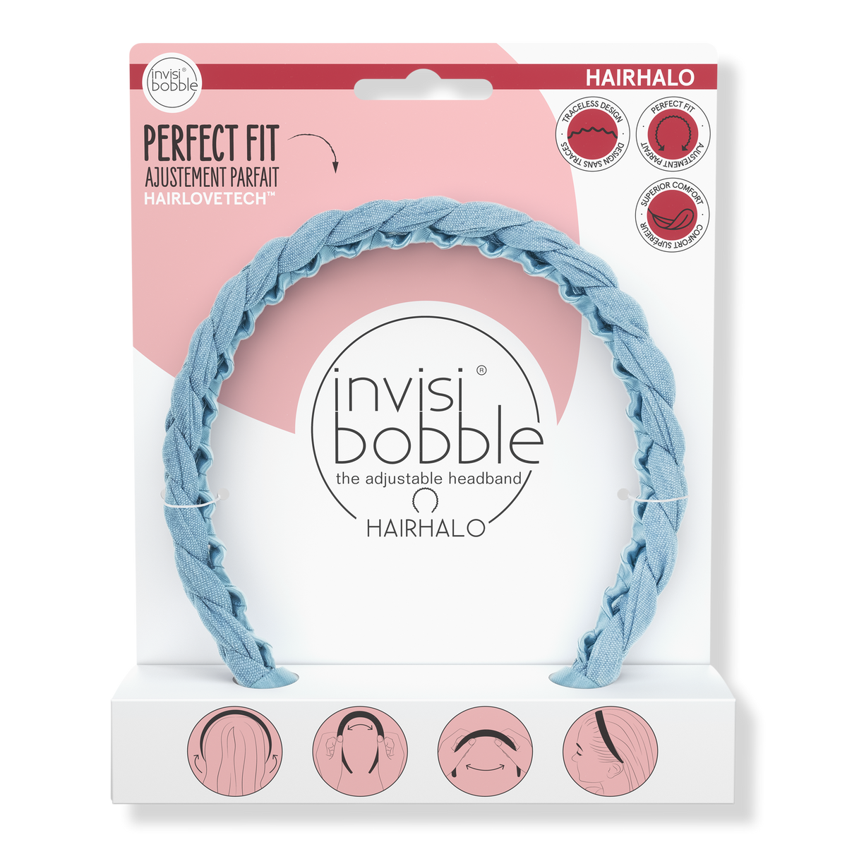 Invisibobble HAIRHALO, Miss Denim, 1 ea