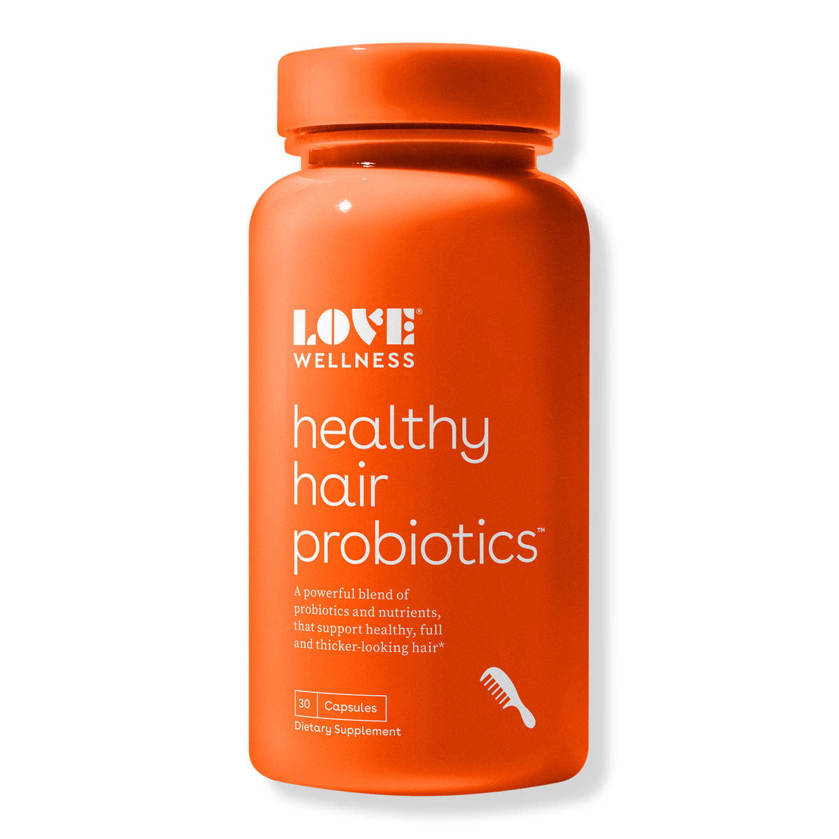 Love Wellness Healthy Hair Probiotics Capsules, 30 ea