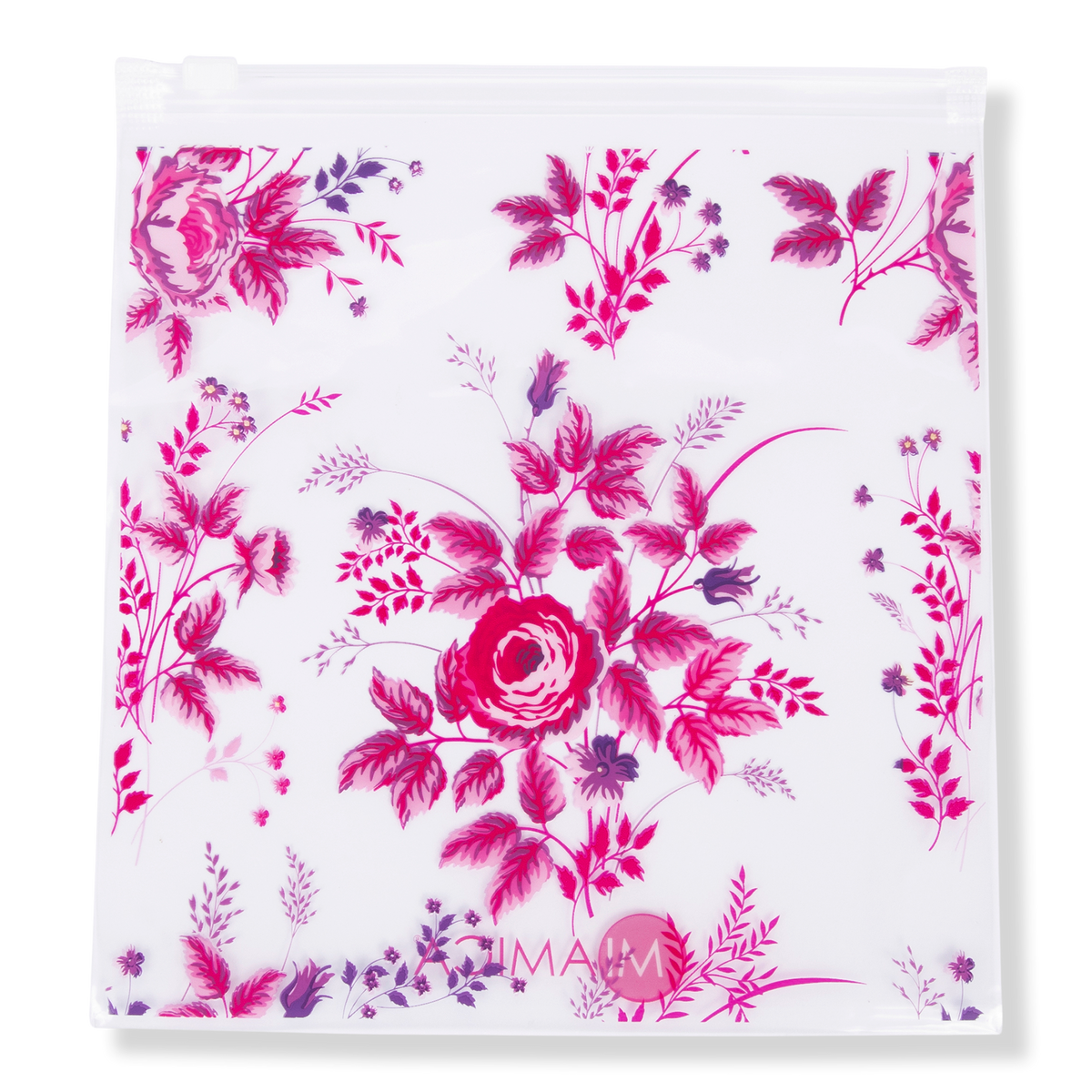 Miamica Pink Floral Resealable Bags, 12 ea