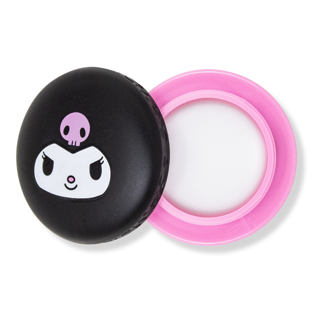 The Crème Shop Kuromi Macaron Lip Balm, Raspberry Cream Puff, 0.26 oz