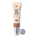 IT Cosmetics CC+ Nude Glow Lightweight Foundation + Glow Serum mit SPF 40, Rich Honey, 1.08 oz