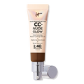 IT Cosmetics CC+ Nude Glow Leichte Foundation + Glow Serum mit SPF 40, Neutral Deep, 1.08 oz