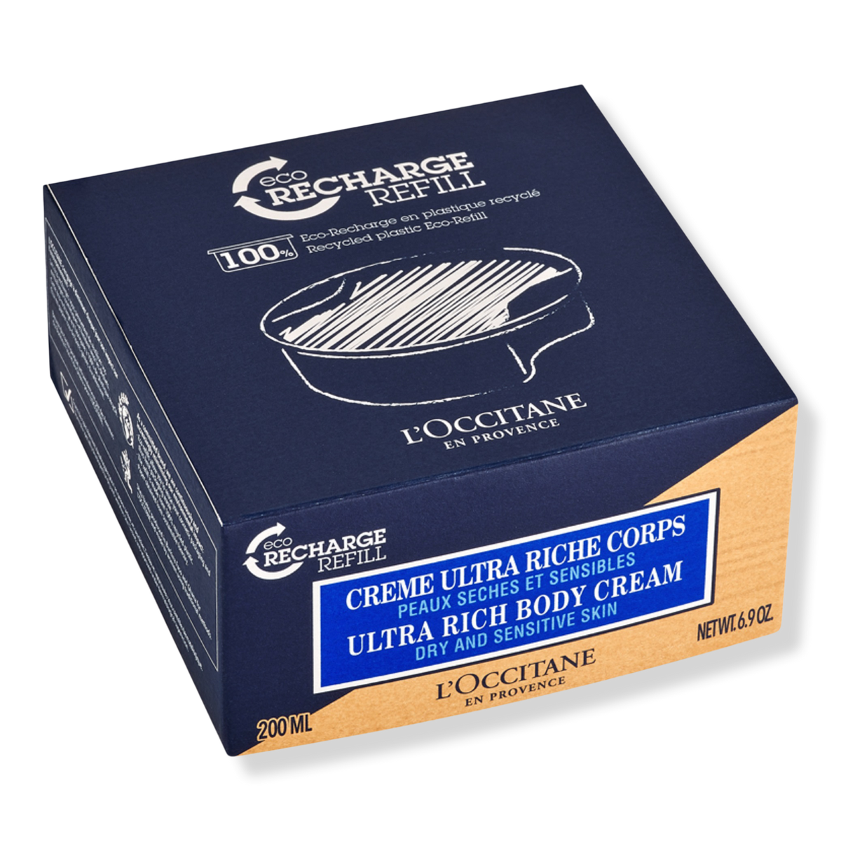 L'Occitane Shea Ultra Rich Body Cream EcoRefill Körpercreme, 6.9 oz