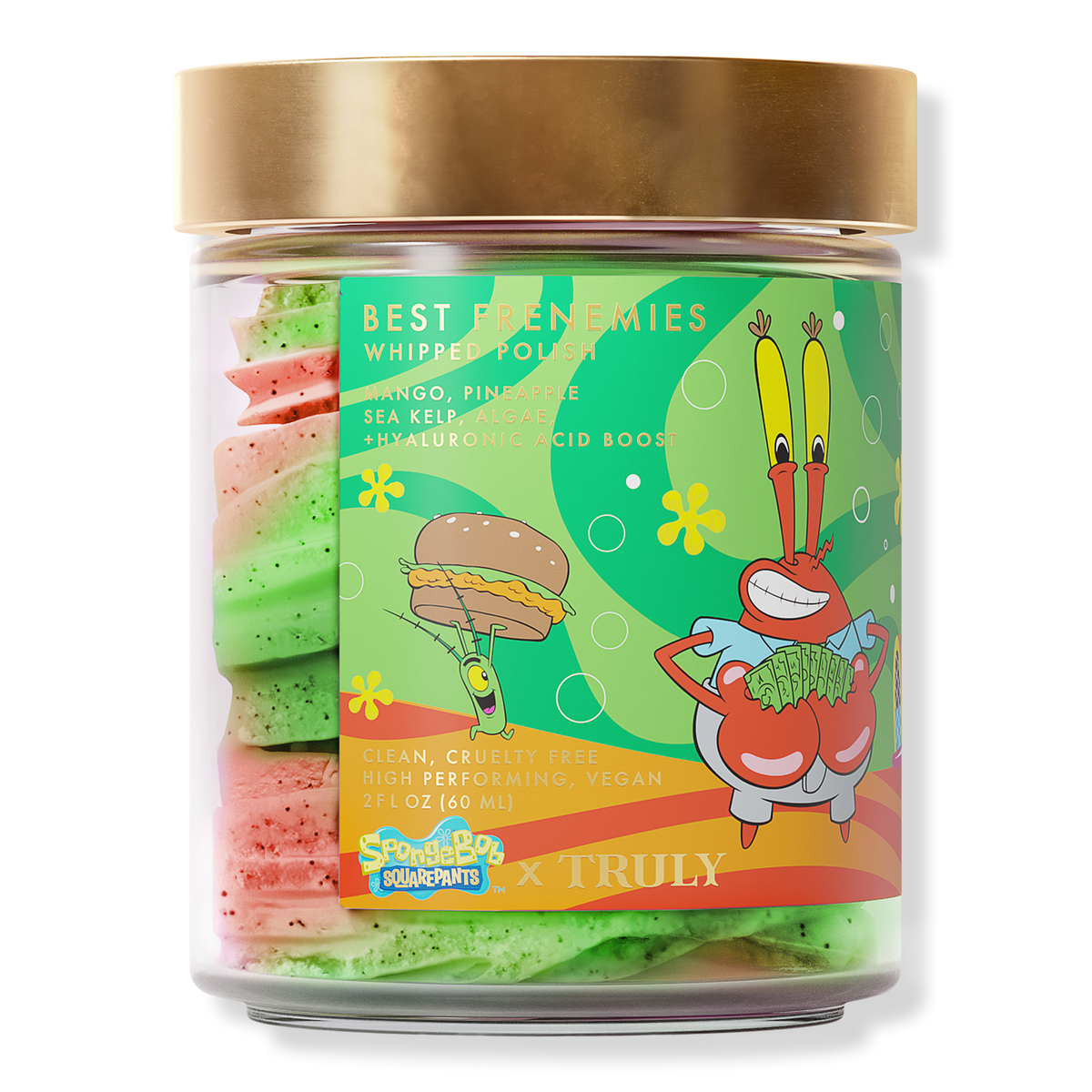 Truly X SpongeBob Best Frememies Whipped Polish, 2 oz