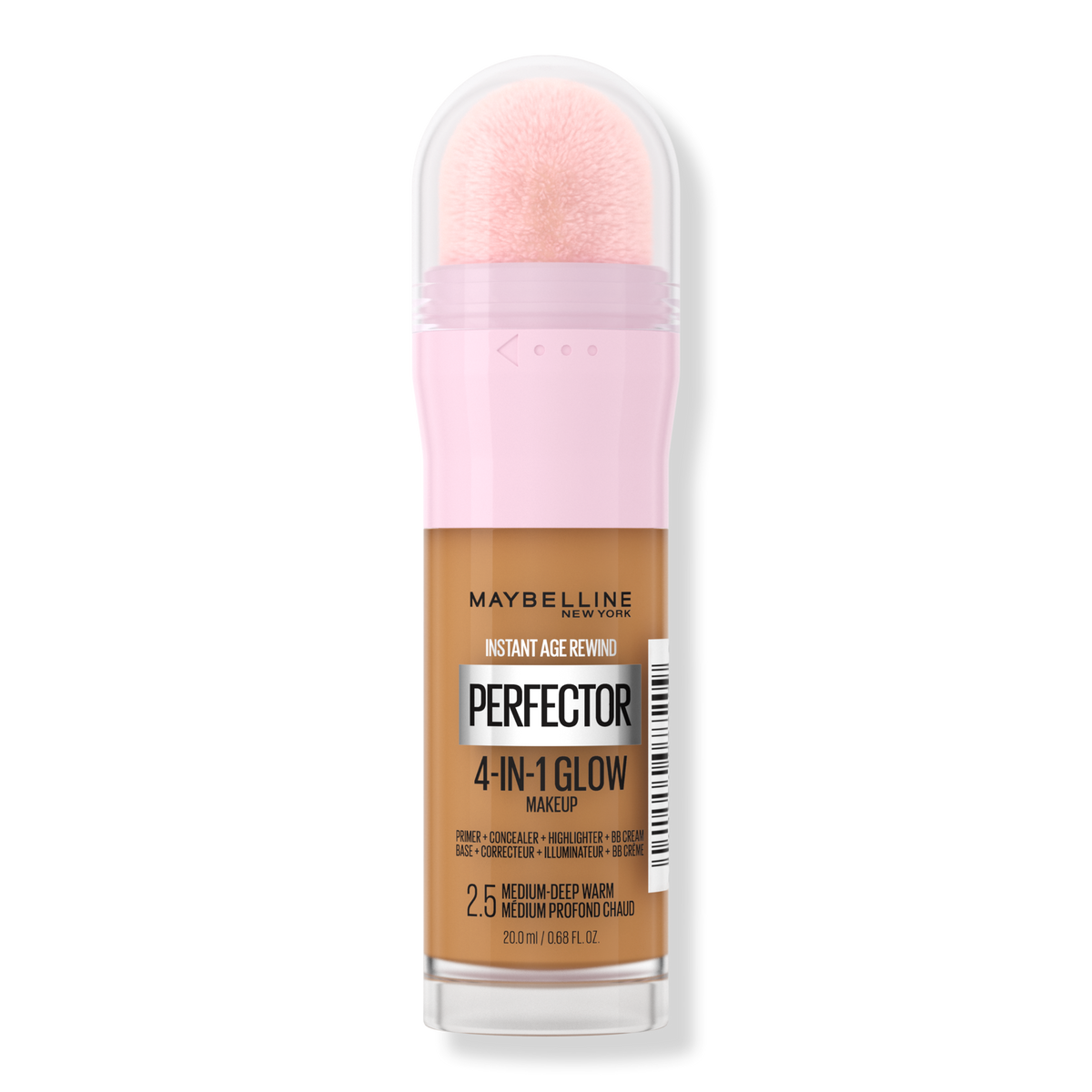 Maybelline Instant Age Rewind Instant Perfector 4-In-1 Glow Make-up, 2.5 Medium-Deep Warm, 0.68 oz