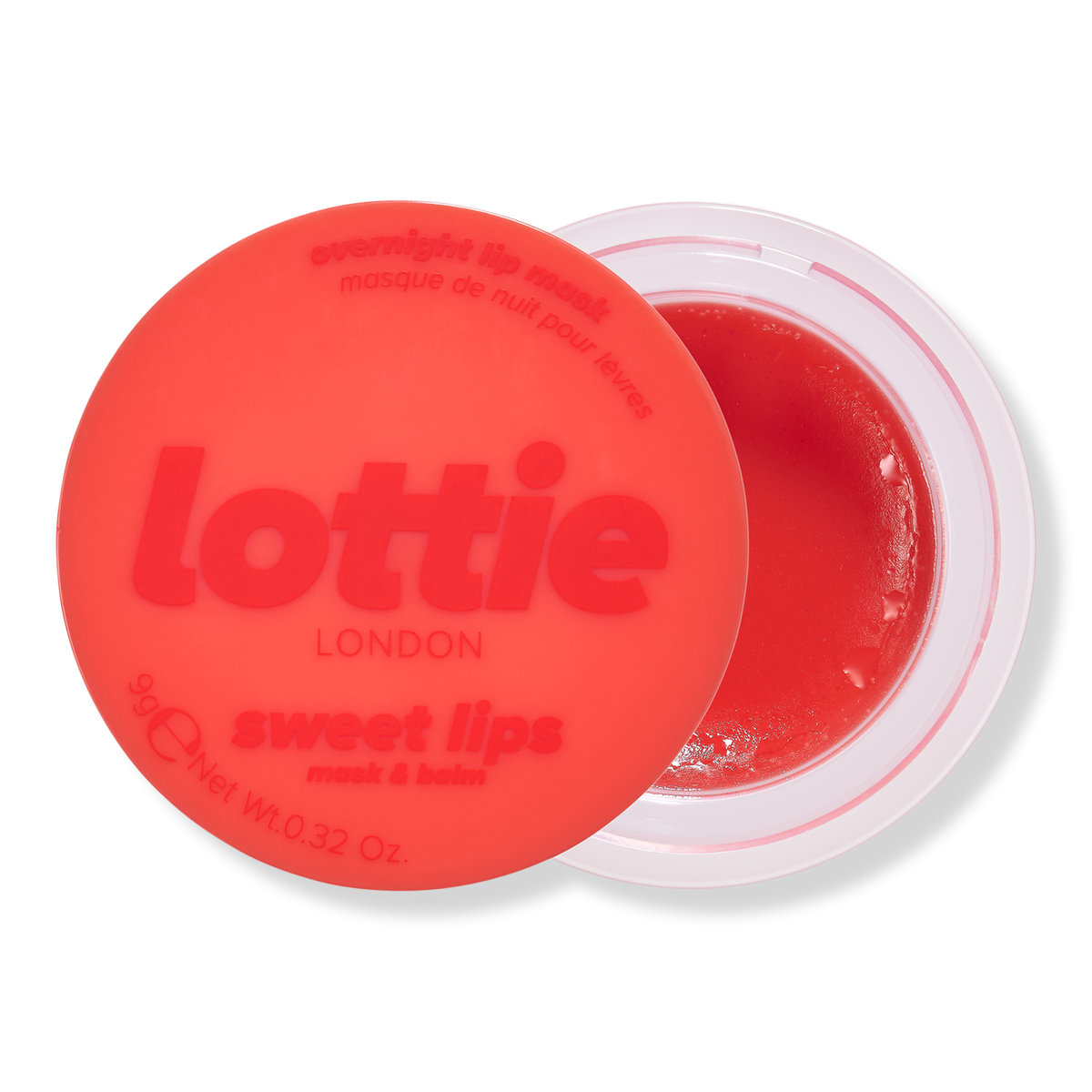 Lottie London Sweet Lips Overnight Lippenmaske & Balsam, Cherry Kiss, 0.31 oz