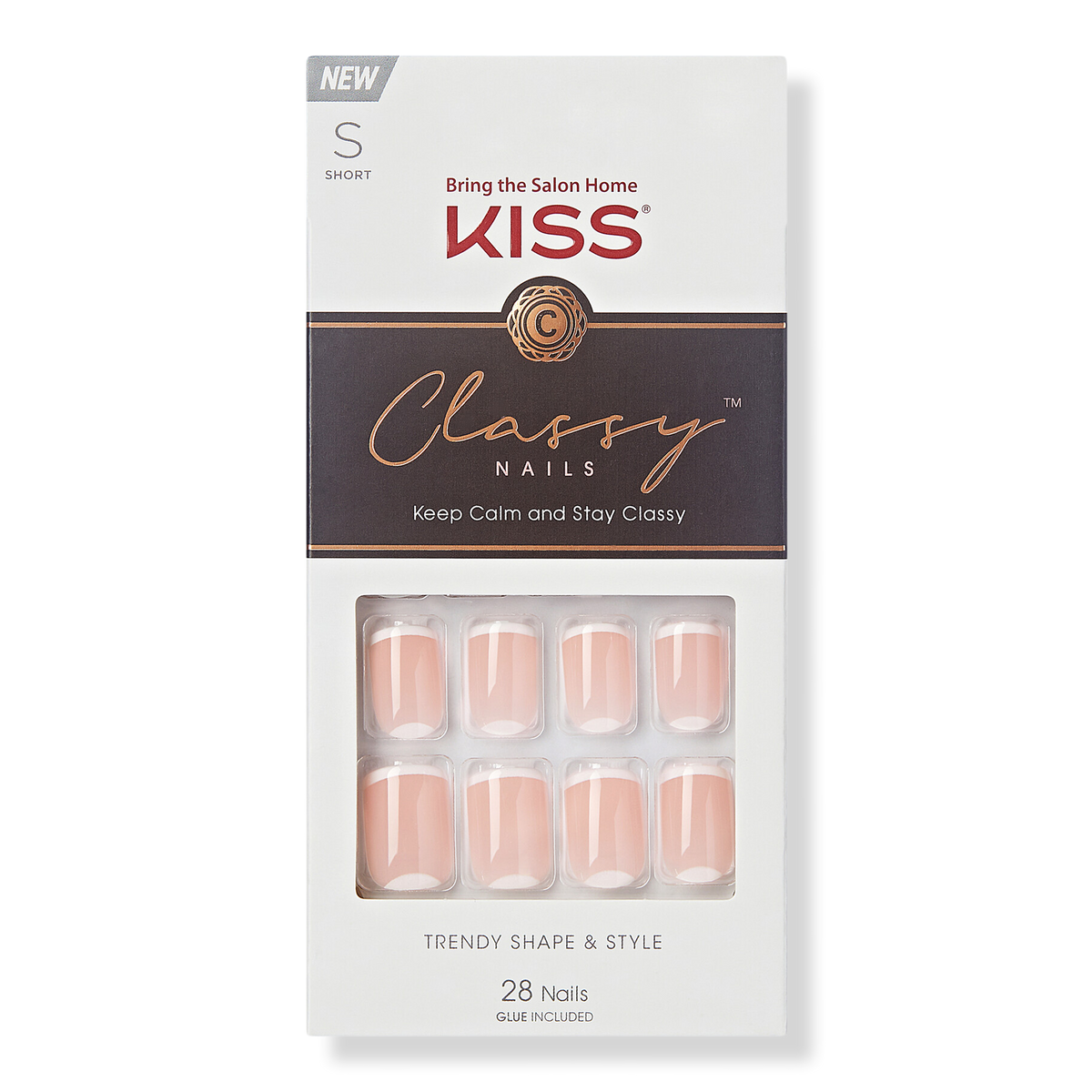 Kiss Simple Enough Classy Ready-To-Wear Fake Nails