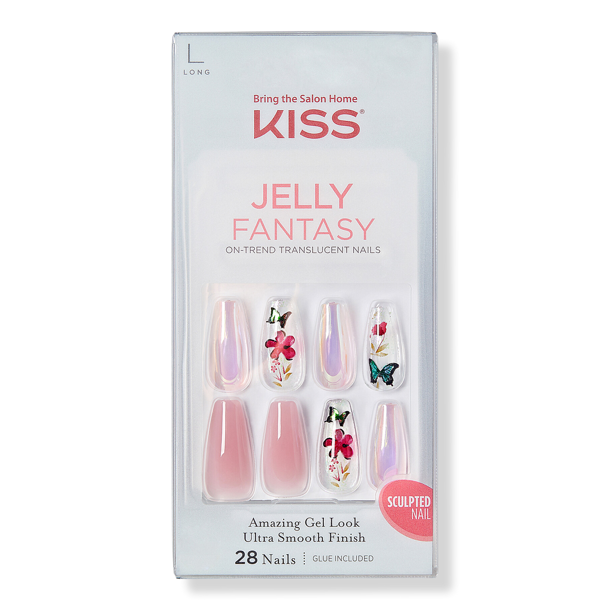 Kiss Jelly Cookie Jelly Fantasy Sculpted Fake Nails