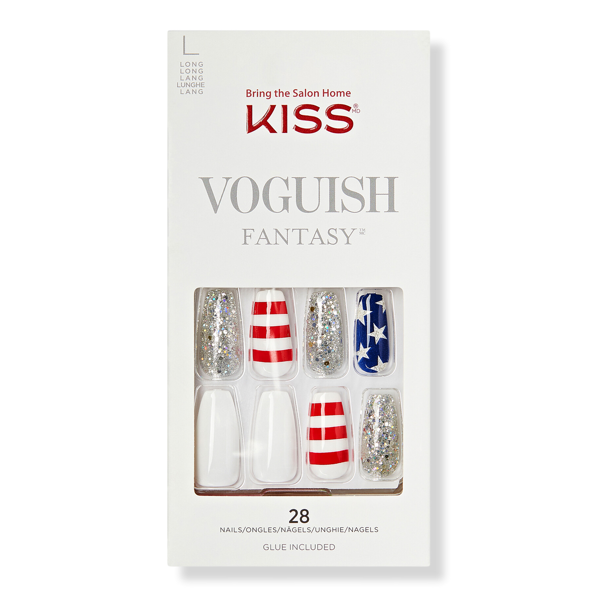 Kiss Fireworks Voguish Fantasy Ready-To-Wear Fake Nails