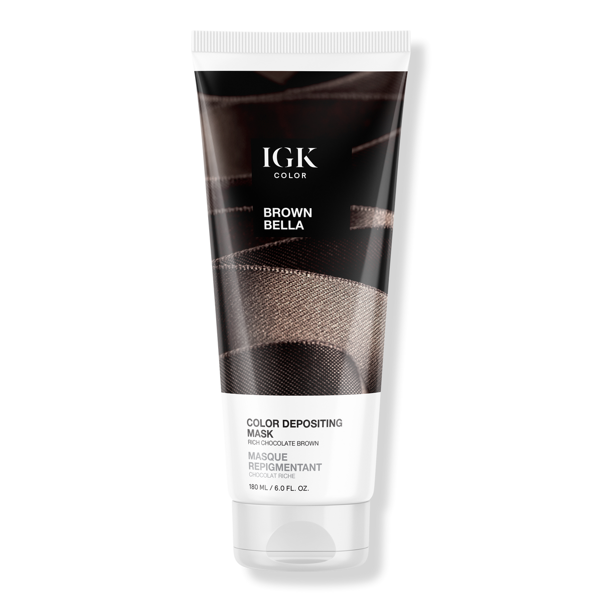IGK Color Depositing Mask Haarmaske, Brown Bella, 6 oz