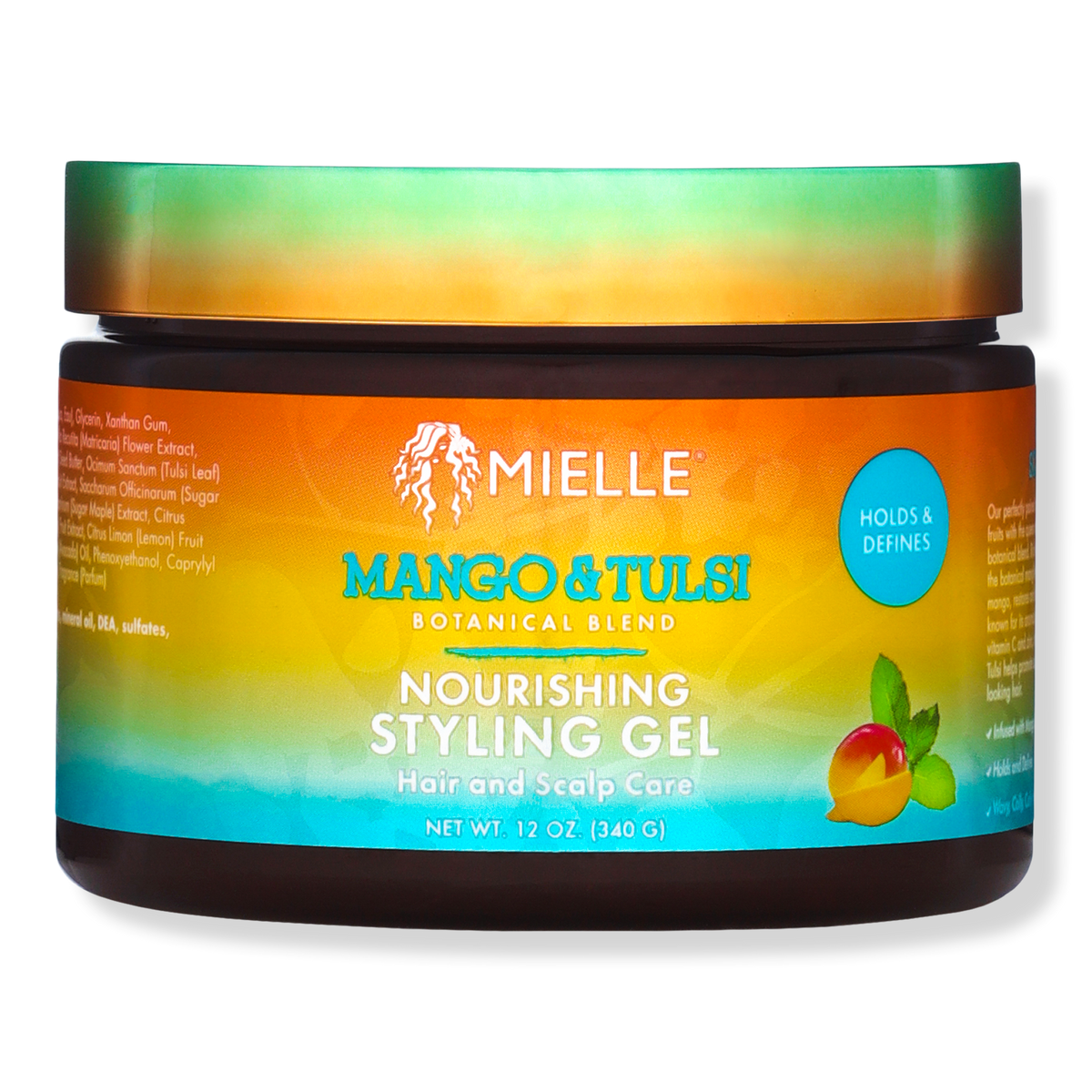 Mielle Organics Mango & Tulsi Nourishing Styling Gel, 12 oz