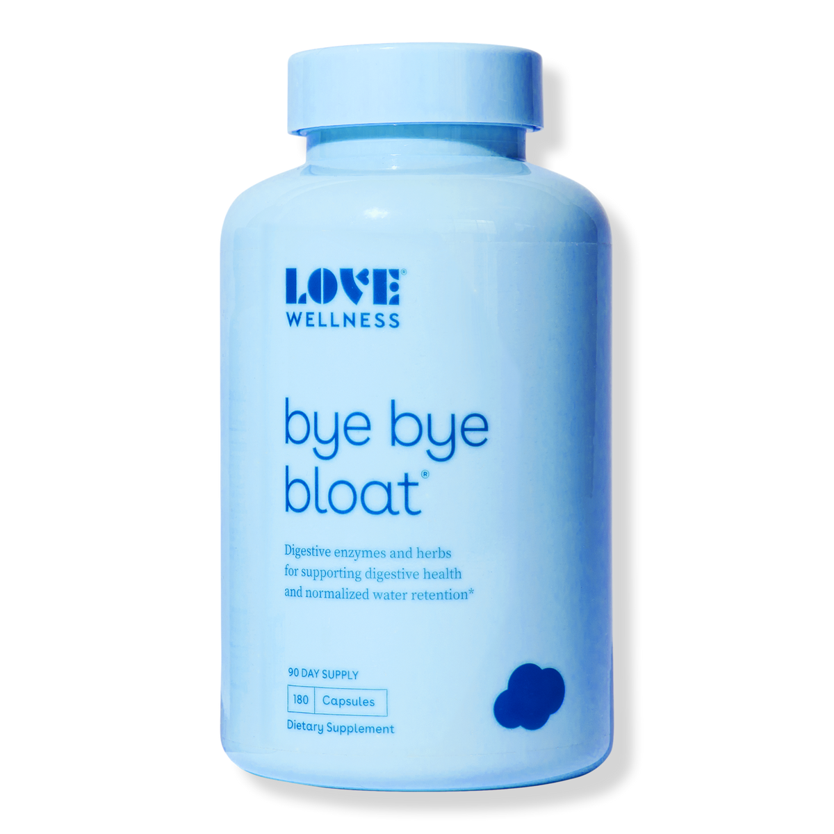 Love Wellness Bye Bye Bloat, 180 ea