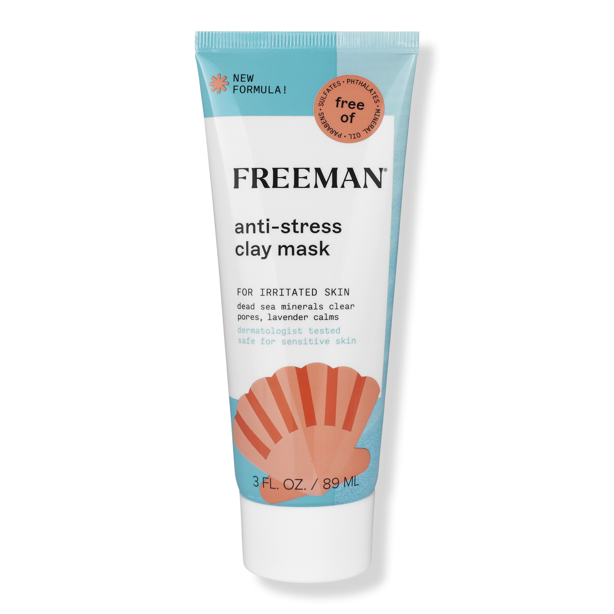 Freeman Anti-Stress Dead Sea Minerals & Lavender Clay Gesichtsmaske, 3 oz