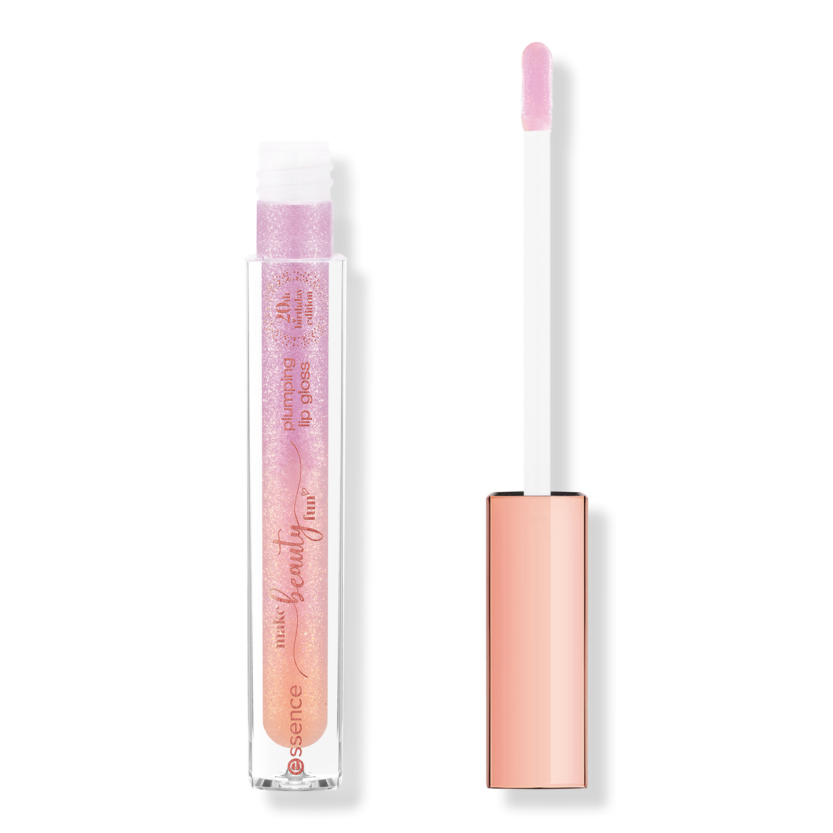 Essence Make Beauty Fun Plumping Lipgloss, 02 Happy Smile, Happy Life!