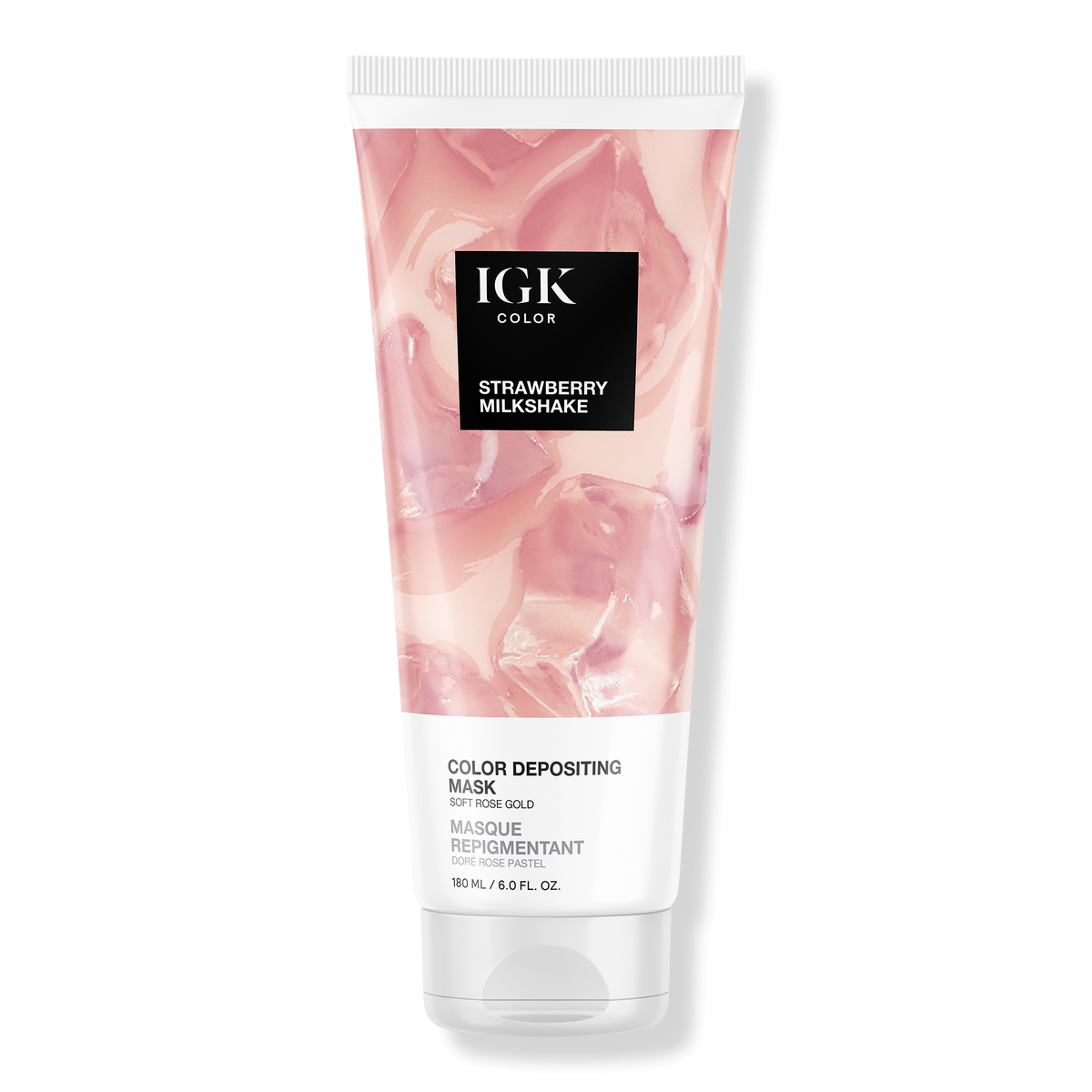 IGK Color Depositing Mask Haarmaske, Strawberry Milkshake, 6 oz