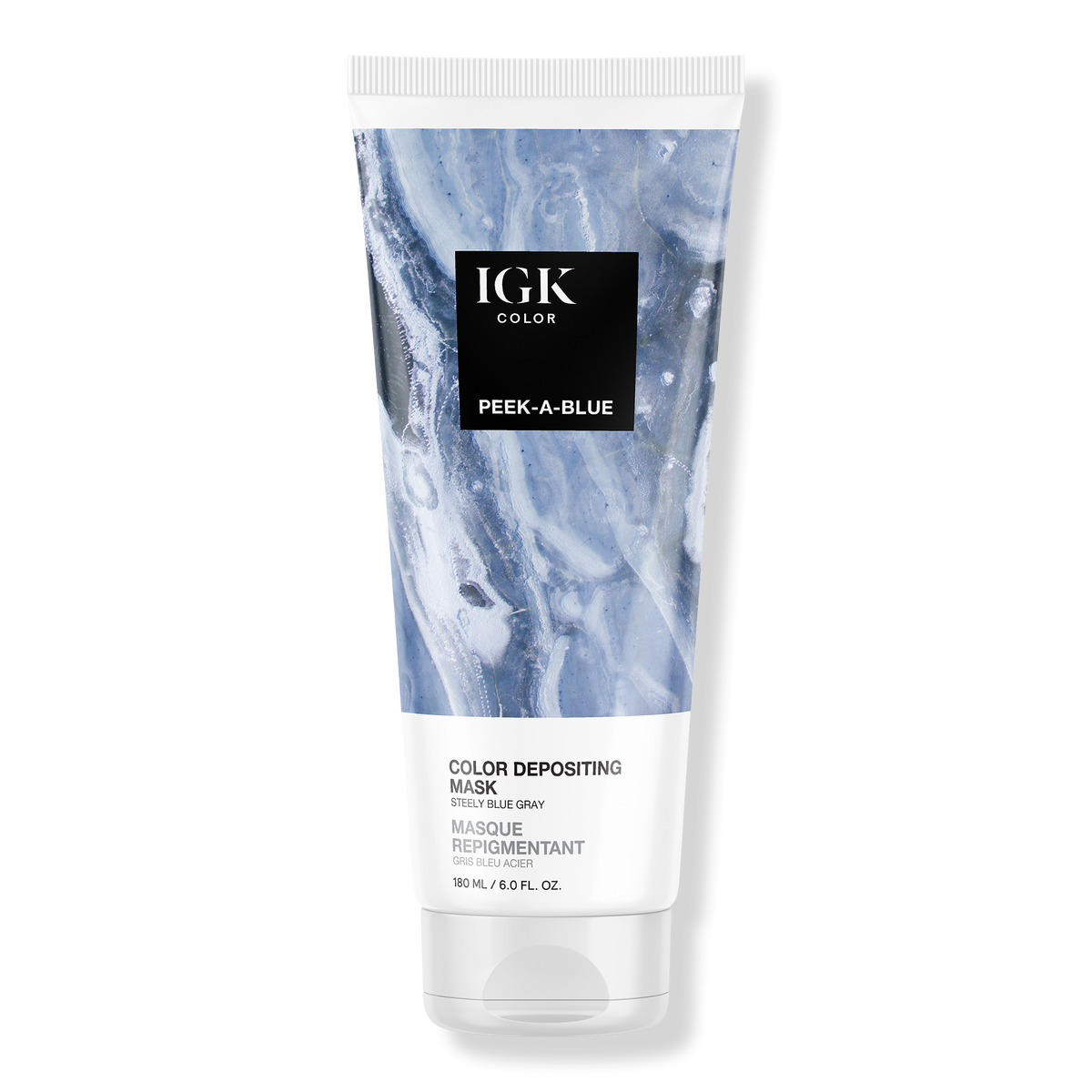 IGK Color Depositing Mask Haarmaske, Peek-A-Blue, 6 oz