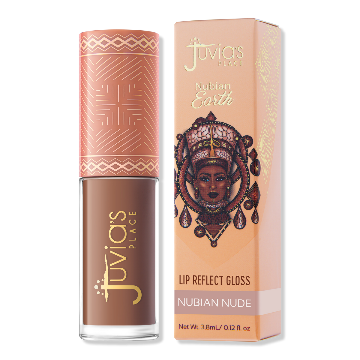 Juvia's Place Nubian Earth Lipgloss, Nubian Nude, 0.12 oz
