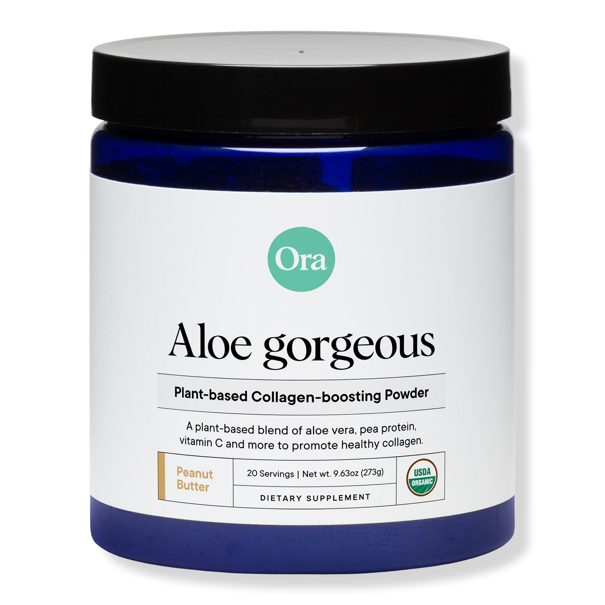 Ora Organic Aloe Gorgeous: Plant-Based Collagen-Booster, Unflavored, 8.47 oz