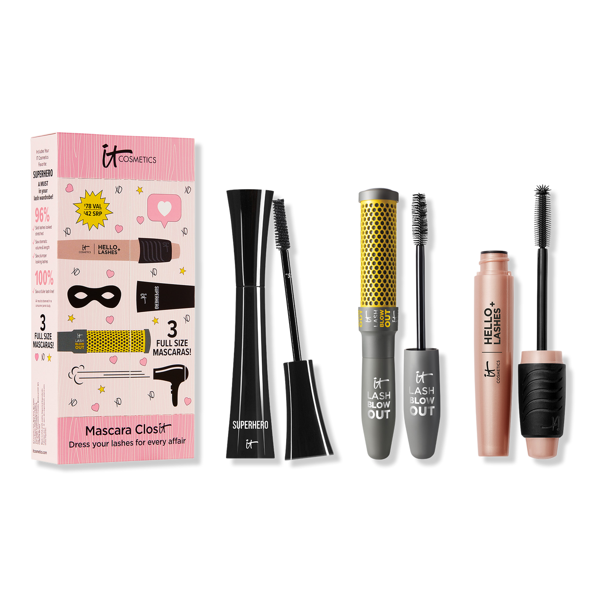 IT Cosmetics Mascara ClosIT Volumizing & Lengthening Mascara Gift Set