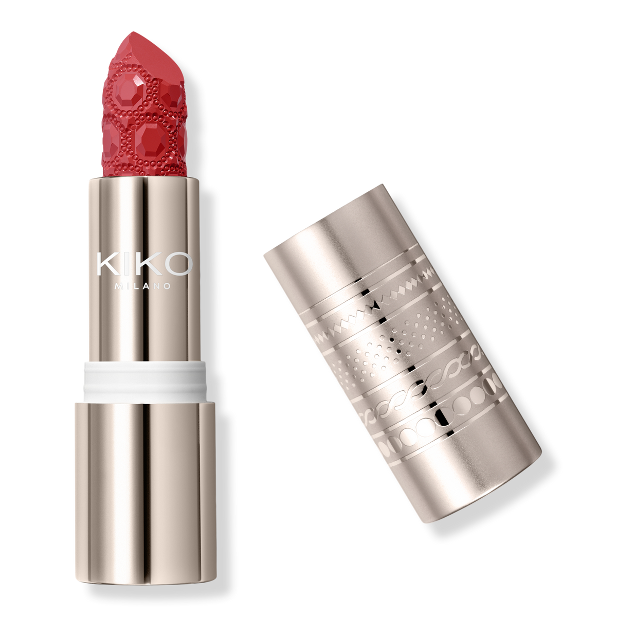 KIKO Milano Festival Glow Make Me Queen Lipstick, 03 Free Rose, 0.1 oz