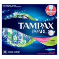 Tampax Pearl Plastic Applicator Tampons, Super, Fresh Scent, 36 ea