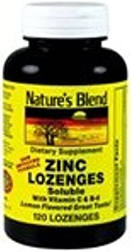 Nature's Blend Zink-Lutschtabletten mit Vitamin C & B6, Lemon, 120 Stk.